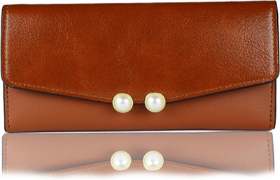 

iSweven Girls Tan Artificial Leather Wallet(10 Card Slots)