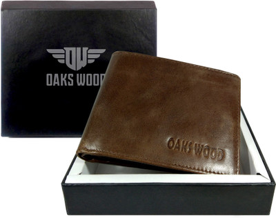 

Oaks Wood Boys Brown Genuine Leather Wallet(5 Card Slots)