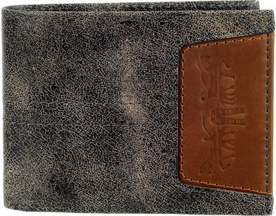 

levi strauss Men Grey Genuine Leather Wallet(4 Card Slots)
