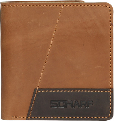 

SCHARF Men Tan Genuine Leather Wallet(4 Card Slots)