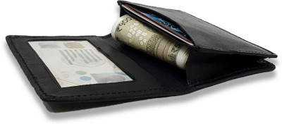 

Adamstone Men Black Genuine Leather Wallet(4 Card Slots)