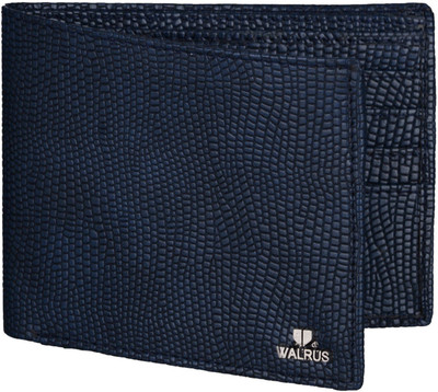 

Walrus Men Blue Artificial Leather Wallet(6 Card Slots)