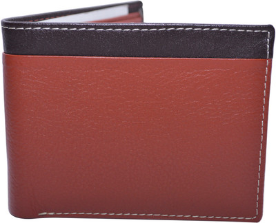 

Cut The Chase Men Tan Genuine Leather Wallet(7 Card Slots), Tan/br leather