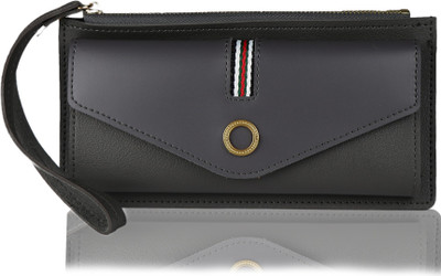 

iSweven Girls Grey Artificial Leather Wallet(10 Card Slots)