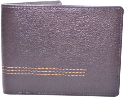Cut The Chase Men Brown Genuine Leather Wallet(6 Card Slots), Brown leather