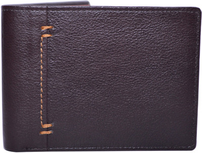 

Cut The Chase Men Brown Genuine Leather Wallet(6 Card Slots), Br/tan leather