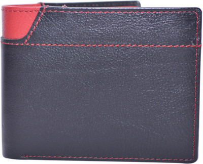 

Cut The Chase Men Multicolor Genuine Leather Wallet(8 Card Slots), Bl/red leather