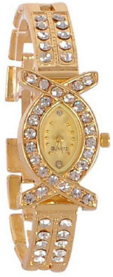 

On Time Octus Golden Dial Metal Strap OT-201 Watch - For Women