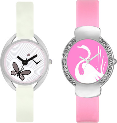 

stallion7 CMB_137 Designer Stylish Shape Bracelet Combo Womens Wrist Watch - For Girls