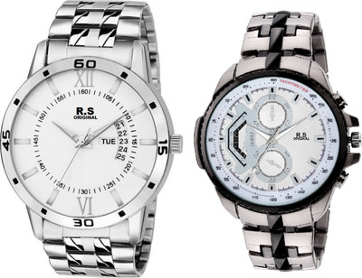 

R S Original RSO-3015 DAY AND DATE WHITE WATCH FOR MEN Watch - For Men
