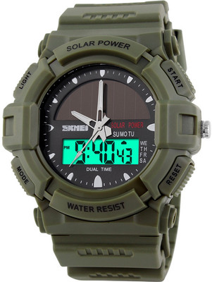 

Skmei Gmarks -1050 Solar Watch Army Sports Watch - For Men & Women