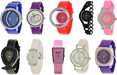 

On Time Octus Combo Pack Of 10 AJS033 Watch - For Women