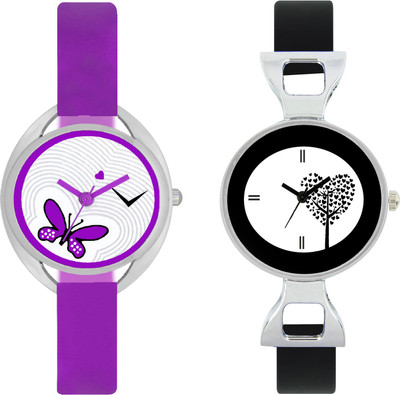 

stallion7 CMB_56 Designer Stylish Shape Bracelet Combo Womens Wrist Watch - For Girls
