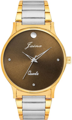 

JAINX JM1103 Brown Dial Golden Premium Analog Watch - For Men