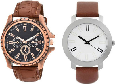 

Miss Perfect Timbre Brown Belt and Brown combo watches for men Watch - For Men