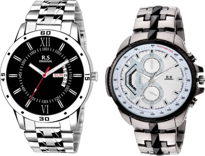 

R S Original RSO-3011 DAY AND DATE BLACK WATCH FOR MEN Watch - For Men
