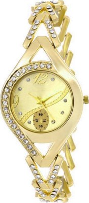 

Miss Perfect fast selling watch (Gold) for women,ledish Watch - For Girls