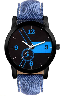 

Montres New Fancy MO-01-Blue Leather Strap Men Watch - For Boys