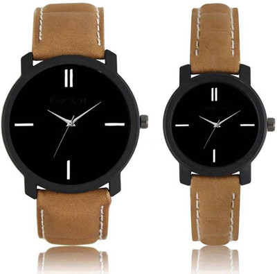 

Gopal Shopcart Stylish Designer Attractive Set Of Two Combo Pack For Men And Women Watch Watch - For Couple