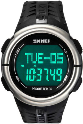 

Skmei DG1058HR- Black Sports Watch - For Men