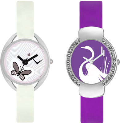 

stallion7 CMB_135 Designer Stylish Shape Bracelet Combo Womens Wrist Watch - For Girls