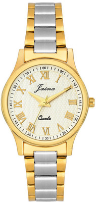 

JAINX JW1201 Two Tone Golden Premium Analog Watch - For Women