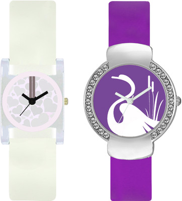 stallion7 CMB_255 Designer Stylish Shape Bracelet Combo Womens Wrist Watch - For Girls
