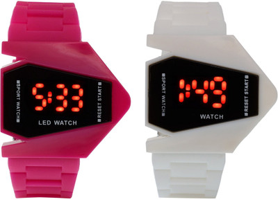 

vk sales Pink And White Rocket Watch - For Boys