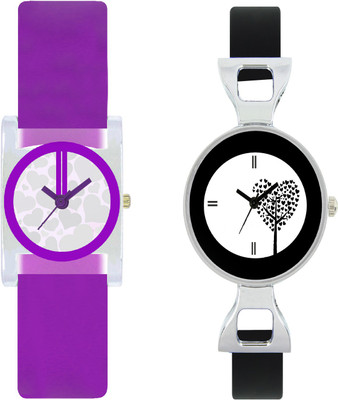 

stallion7 CMB_191 Designer Stylish Shape Bracelet Combo Womens Wrist Watch - For Girls