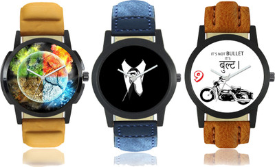 

Maxi Retail Best selling Combo (Pack of 3) Watch - For Men