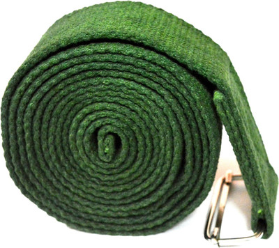 

YOGSADHAK YOGA BELT Cotton Yoga Strap(Green)