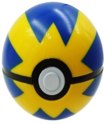 

ZenShanti 7cm Pokemon Pokeball - Quick Ball with Random Pokemon Figures Inside(Blue)