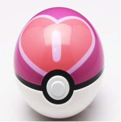 

ZenShanti 7cm Pokemon Pokeball - Love Ball with Random Pokemon Figures Inside(Pink)