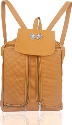 TYPIFY TBACKBAG199 14 L Backpack(Tan), Black