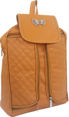 

TYPIFY School College Office Casual Girls Backpack 14 L Backpack(Tan)