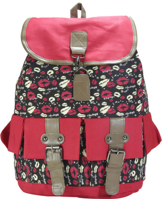

Desence Stylish Casual College Backpack For Girl's 5 L Backpack(Red)