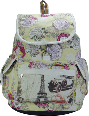 Desence Stylish Casual College Backpack For Girl's 5 L Backpack(Yellow)