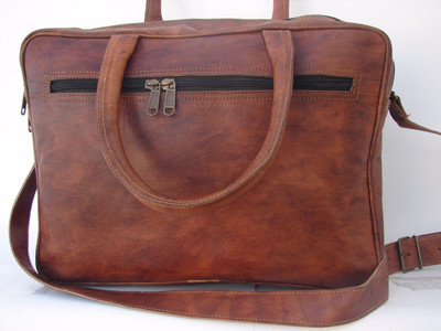

STYLOLEATHERBAGS Leather Messenger Bag Leather Laptop College Bag Messenger Bag(Brown, 15 inch)