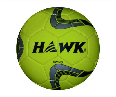 HAWK Swing N.Y Football - Size: 5 (Pack of 1, Yellow) Football - Size: 5(Pack of 2, Yellow)