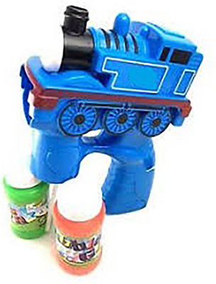 

Hum Enterprise Thomas Engine Bubble Gun With 2 Liquid Bottles Along With Lights And Sound (Blue) Bath Toy(Blue)