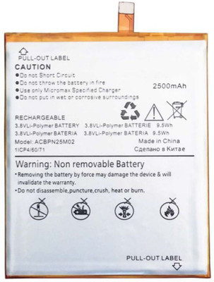 

Micromax Q385 2500 mah BATTERY BY JNT Battery( )