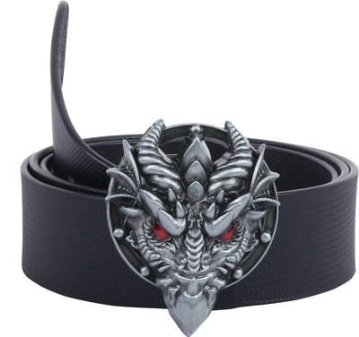 

Sri Men Casual, Party Black Genuine Leather Belt