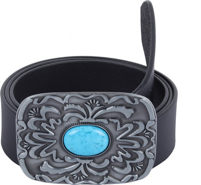 

Sri Men Casual, Party Black Genuine Leather Belt