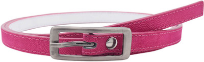 

Baluchi Women Casual Pink Artificial Leather Belt, Magenta