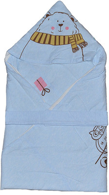 

Baby Bucket Cartoon  Blanket(Cotton, Blue