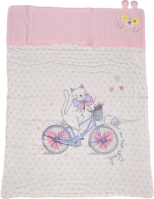 

Baby Bucket Cartoon  Blanket(Cotton, Light Pink