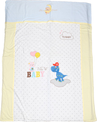 

Baby Bucket Cartoon  Blanket(Cotton, Light Blue