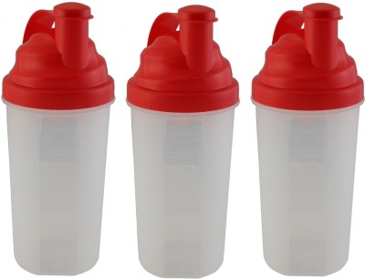 

Premsons Plastics Shaker Glass Sport Water Bottle Set Of 3 700 ml Shaker(Pack of 3, Red)