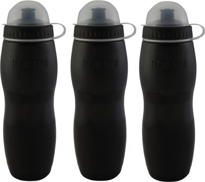 

Premsons Plastics Instor high flow insulated Sports Water Bottle Set Of 3 490 ml Sipper(Pack of 3, Black)