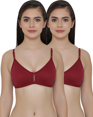 Clovia Women Full Coverage Non Padded Bra(Red)